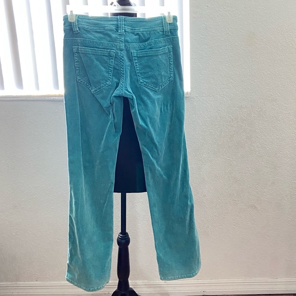 Corduroy Bootcut Jeans Turquoise - Picture 2 of 4